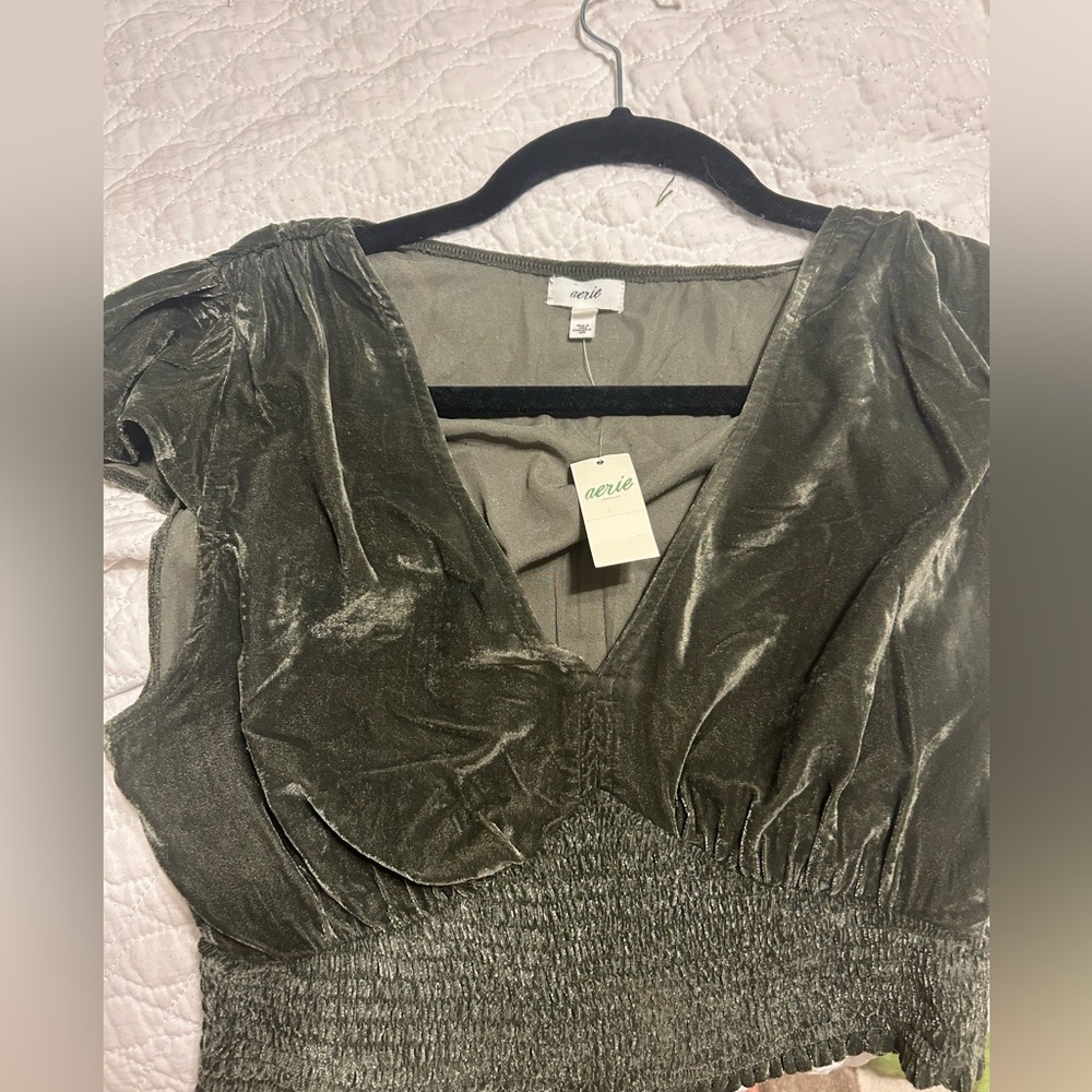 Aerie velvet top
